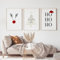 Uixxducc 3er Weihnachts-Poster Set, Winter Bilder, Christmas Decor Kunst Bilder Weihnachtsschmuck Moderne Bilder Set,Ohne Rahmen Wandposter Wohnzimmer Schlafzimmer (50x70cm)