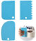 WOLMIK Lot de 3 spatules à gâteau en plastique pour pâte à pâtisserie, fondant, crème, bord de gâteau, décoration latérale, glaçage, décoration de gâteau