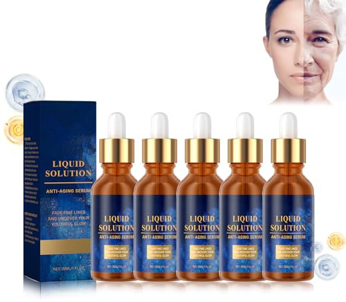 5PCS Bo-tox Serum Soforteffekt Gesicht, 2025 Neu Bo-tox Serum Das Original, Olavitas Bo-tox Liquid Anti Aging Serum for All Skin Types, Reduziert Feine Linien und Fältchen (5)