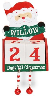 Personalised Christmas Advent Block Calendar (Willow)