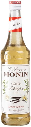 MONIN Sirup Vanille 0,7 l | Klassische Madagaskar Vanille für Kaffee, Cocktails und Desserts - für Home Barista
