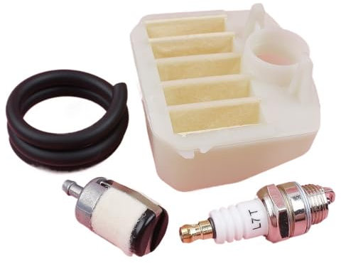 MIKFESPO 4pcs Air Filter Fuel Line Hose Filter Spark Plug Kit For Husqvarna 350 340 345 346 XP 351 353 Chainsaw Parts