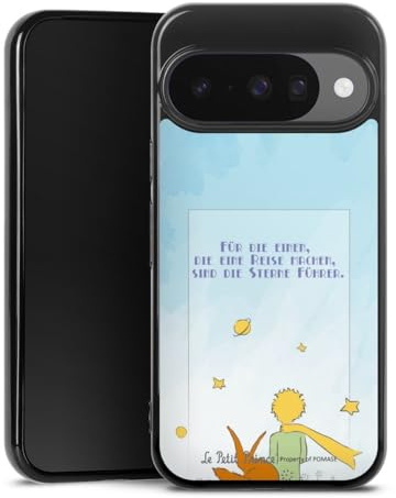 Silikon Hülle kompatibel mit Google Pixel 10 Case schwarz Handyhülle Der Kleine Prinz Kinderbuch Offizielles Lizenzprodukt