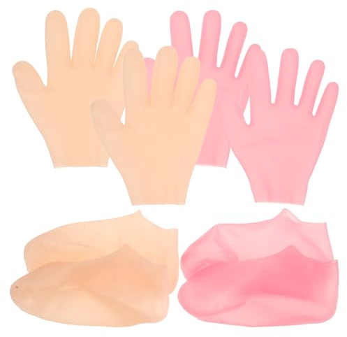 IMIKEYA Fußmaske gegen Hornhaut mit Silikon Feuchtigkeitsspendende Spa Socken für Trockene Füße Elastisch und Multifunktional für Zuhause und Fußmassagezentren