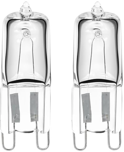 2 Pièces Ampoule Four G9 40W 300°C Degré Halogène Blanc Chaud 2700K, Ampoule G9 Haute Température 230V, Remplacement Four, Micro-ondes & Hotte