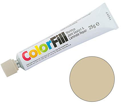 Unika ColorFill Laminate Worktop Joint Sealer Compound Repair Sealant (CF140 Linear Oak Effect)