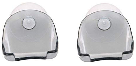 2PCS Plastic Super Suction Cup Razor Rack Clear Bathroom Razor Holder Shaver Storage Rack Bracket Stylish and Popular