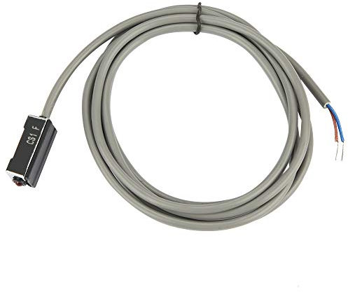 Oumefar Magnetsensor Reedschalter CS1 F Pneumatischer Zylinder Magnetischer Reedschalter Sensor DC AC 5 240V SPST Normalerweise Offen