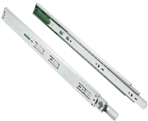 GTV Versalite Touch PRO Schubladenschienen Schubladenauszüge - 45 x 350 mm - Push-to-Open + Soft-Close Schienensystem - Teleskopschiene Kugelführung - Belastbar bis 30 Kg 1 Set= 2 Stück
