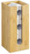 Navaris Bambus Toilettenpapier Rollenhalter - 15x15x33cm Ersatzrollenhalter frei stehend kompakt - Bambushalter für Badezimmer Gäste WC ohne Bohren