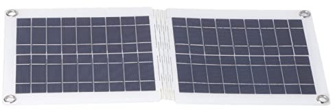 Risegun 18 Volt 10 Watt Solar Auto Akku Ladegerät, Dual USB Fodable Polykristalline Solar Panel Portable Power Backup Kit mit Akku Clip und Saugnäpfe für Mobilphone MP3 MP4 Auto