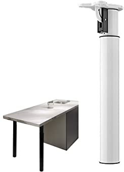 Patas Regulables para Muebles Patas para Muebles Pies para muebles Plegable Altura regulable Patas DIY para Barra de cocina Mesa de ordenador Encimera Robusto y duradero (45-70cm,White)