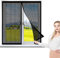 Tenda Zanzariera Magnetica Finestra 80 x 140 cm, Zanzariera Porta Finestra Magnetica, Rete Superfine Autoadescante per Finestra, Nero
