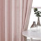Vision Home Rosa Plissee-Vorhänge für Mädchen, Schlafzimmer, Wohnzimmer, strukturiert, lichtfilternd, Fenstervorhänge, 228,6 cm, Viskose-Mischgewebe, Quetschfalten, rosa Vorhänge mit Haken, 2 Paneele,