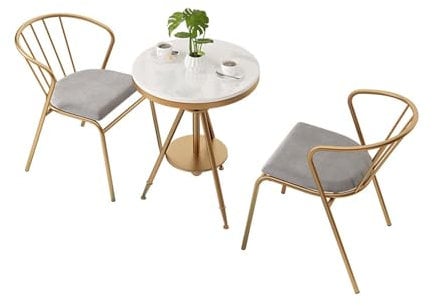 Küchentisch Ausziehbar, Hochtemperaturlack, Marmor, Bequeme Sitze, Besprechungstisch, für Home Office zu Hause Balkon Esszimmer (Size : 70CM)