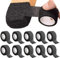 10 Stück Filzgleiter Selbstklebend, Selbstklebende Stuhl-Filz-Pads, Stuhlbein-Schutz, Möbel-Slip-Pads, Verhindert Lärm, Kratzer, Bodenschutz, Passt zu Jedem Möbel (0,98 x 177 Zoll)