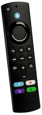 OcioDual Fernbedienung mit Sprachsteuerungsfunktion und Multifunktionstasten, Schwarz, kompatibel mit TV Stick 4K Max Lite Cube Gen.3 L5B83G