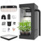 TOPRON Grow Box 100x100x200cm Growbox, lampada da coltivazione a LED dimmerabile a spettro completo da 200 W, kit completo per tenda da coltivazione Set completo per tenda da coltivazione idroponica