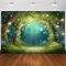 Hnmdmyi 2.1x1.5m Fotohintergrund Zauberwald Fantasty Wonderland Woodland Schmetterling Blumen Baum Fotografie Hintergrund Prinzessin Geburtstag Party Baby Shower Dekorationen Photo Booth Requisiten