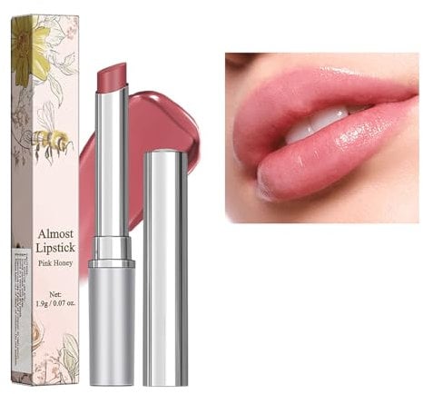 Honey Lipstick - Hydrating Pink Tinted Lip Balm for Women, Long-Lasting Moisturizing Lip Care with Natural Nourish, Deep Pink Cherry Shade for Daily Makeup & Dry Lips Treatment