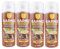 various Pintura Spray Barniz Mate de 400 ml Adecuado para las Superficies de Metal, Madera y Plástico Pack de 4 Unidad