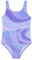 Ewbob Mädchen Badeanzug,Komfort Kinder Einteiliger Bademode,Elastische Schwimmanzug Kinder,Quick-Dry Badeanzug für Mädchen(C3-005)-Purple-7-8Y