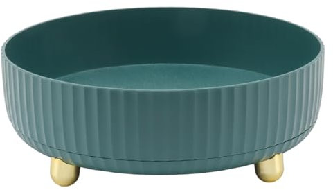 Rotierendes Aufbewahrung regal, 360-Grad-Drehendes Lager regal Organizer runder kosmetischer Parfüm regal Plattenspieler für Küchen schrank Speisekammer klein (Green)