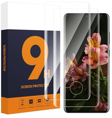 Carantee Verre Trempé pour Samsung Galaxy S20 5G, Haute Sensibilité Vitre Protection, Dureté 9H résistante aux rayures, 0,33mm Sans Bulle, 2 Pièce 3D Transparent, Ultra HD Claire S20 Protection Écran