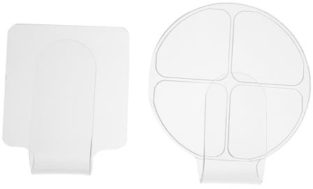 HOMSFOU Set Palette Acriliche per Trucco e Nail Art 2 Pezzi Palette Portatili per Fondotinta e Colori Personalizzati Strumenti per e Unghie per Manicure e Trucco Professionale