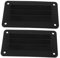 Happyyami 2 Piezas Rejilla de Ventilación Louver de Plástico Negro para y Remolques Ventana de Aire para Acondicionadores Instalación y el Confort Interior Cabinas y RVs