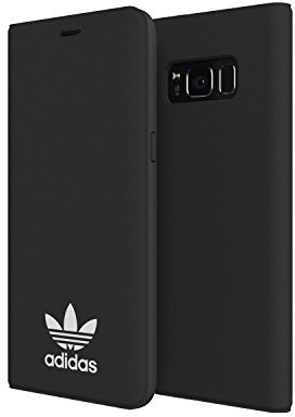 adidas Originals Booklet Case Handyhülle für Samsung Galaxy S8 - Schwarz/Weiß Black/White