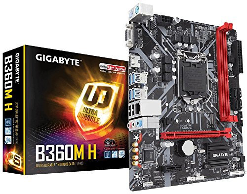Gigabyte GA-B360M-H Mainboard Schwarz