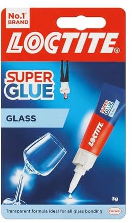 LOCTITE Super Glue 3g Tube Especially for Glass
