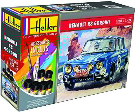 Heller Maquette, 56700, renault r8 gordini,1/24, Gris