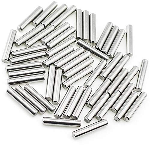 Yesallwas 50 perni da 5 mm x 25 mm in acciaio inox 304 supporto per mensole in metallo elementi di fissaggio utilizzati in posizione precisa (5 mm x 25 mm 50 pezzi)