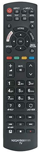 ALLIMITY N2QAYB001111 Telecomando Sostituito per Panasonic Viera TV TX-40EX600E TX-49EX600E TX-55EX600E TX-65EX600E TX-65EXW604 TX-40EX600B TX-49EX600B TX-55EX600B TX-65EX600B TX-40EX603E