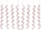 Toyland® 19cm Glitter Twirl Icicle Christmas Tree Decorations (ROSE GOLD X 8 PIECES)