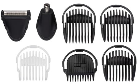 BABYLISS MT725E - Tondeuse multifonction 6 en 1 - Sans fil - 60min dautonomie - 2 accessoires interchangeables - Tetes lavables