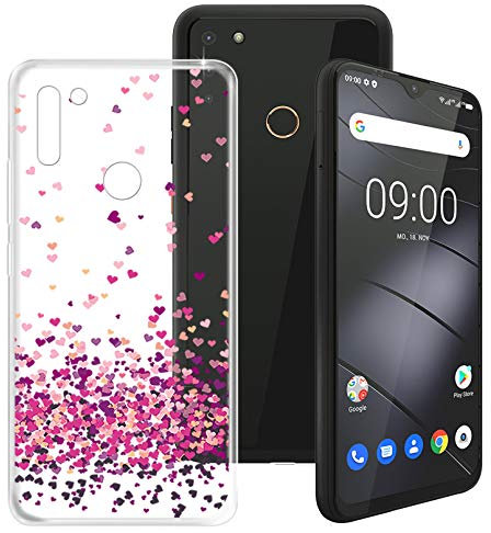 HHUAN Hülle für Gigaset GS4 (6.30), Transparent Weiche Silikon Handyhülle Tasche TPU Bumper Stoßfest Schutzhülle Case Cover für Gigaset GS4 - WM85