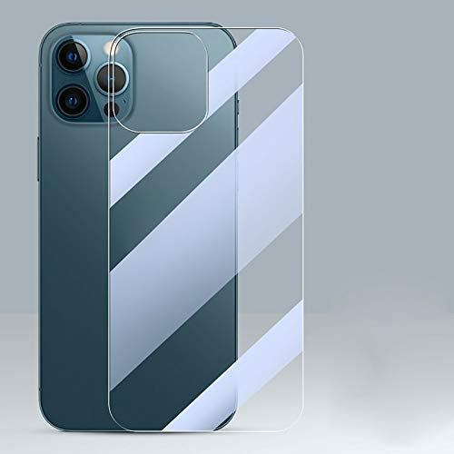 Sinye Protector de pantalla trasera para iPhone 12, protector de pantalla de cristal HD transparente antihuellas dactilares sin burbujas (Para iphone 12/12 Pro 6.1 '')