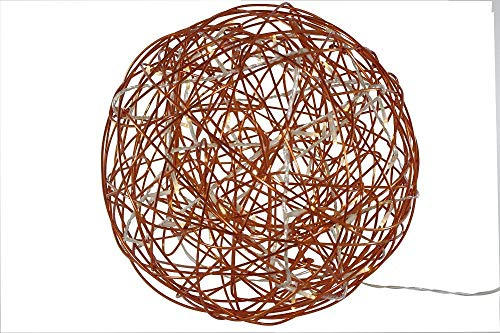 Best Season 3D-LED-Kugel Galax Fun aus Aluminiumgeflecht, ca. 30x30 cm