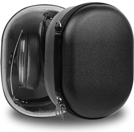 Geekria Pro Robuste Kopfhörer-Hülle, kompatibel mit Sennheiser PXC 550-II, Momentum 3, HD 450BT, HD 400S, Hartschale, langlebig, mehrschichtiger Schutz, Reise-Tragetasche (schwarz)