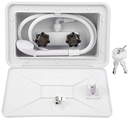 Box doccia esterno camper, box doccia esterno kit lavaggio esterno serratura accessorio barca camper camper kit box doccia esterno camper rubinetto per tubo flessibile camper rimorchio doccia cowb