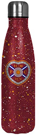 FOCO Scottish Premiership SPFL Football Heart of Midlothian Fan Thermal Paint Splatter Insulated 500ml Bottle