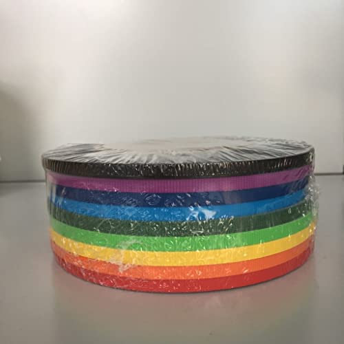 5mm x 25m Gewebeband-SetGaffa, Tape Set, beschichtetes Klebeband im Rainbow-Set, 9 Rollen sehr starkes Gaffa-Tape, je 5 mm Breite x 25 m Länge