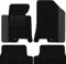moto-MOLTICO Fußmatten Auto Velours Autoteppiche Schwarz Automatten Set 4-teilig - Auffälliges Design - passend für Hyundai i30 II Kia Ceed II 2012-2017 (Schwarzes Muster)