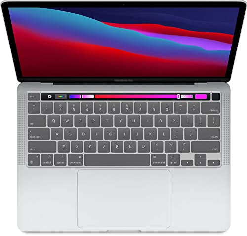 MiNGFi Silikon Tastaturschutz für MacBook Pro 13 M1/M2 A2338 (2020–2023), A2289 (2020), A2251 (2020–2021), Pro 16 A2141 (2019–2021) US/ANSI Tastaturlayout - Transparent