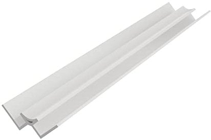 NRG 10mm Bathroom Wall Panel Trims Internal Corner Profile for Large PVC Wall Panels 2.6m Long White
