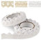 ASTARON Selbstklebendes dekoratives Band, weißes Spitzenband, Vintage-Spitzenband, Spitzenband für Handwerk, Hochzeit, Dekoration, Scrapbooking, Geschenkbox