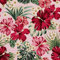 HEKO PANELS Stoff Oxford Wasserdichte Meterware Canvas-Stoff Polyester Stoff Zum Nähen Nähstoffe Möbelstoffe Dekostoffe Handwerken Wasserabweisend Blickdicht Blumen Hibiskus 3 Meter 155 x 300 cm